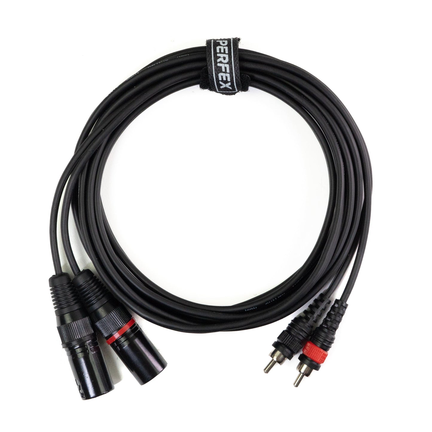 Perfex XLR male to phono RCA cable (3m)