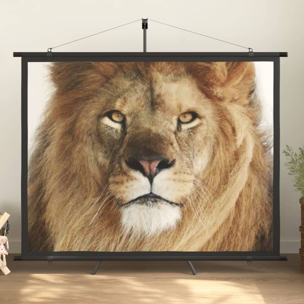 vidaXL projection screen Home Theater Screen Pull-down Projector Screen 4:3