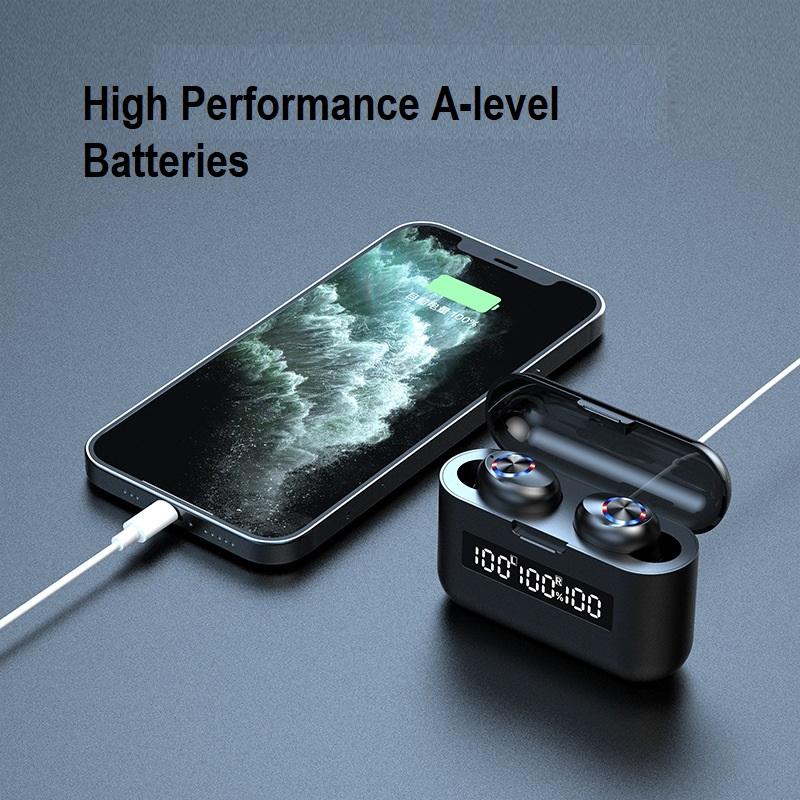 NNEDSZ Wireless Bluetooth 5.1 Earphones Headphones Earbuds Headset-2