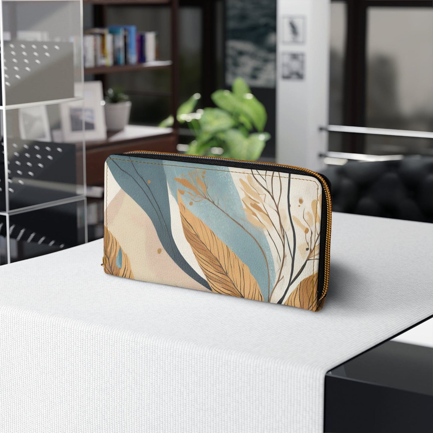Zipper Wallet Boho Style Print