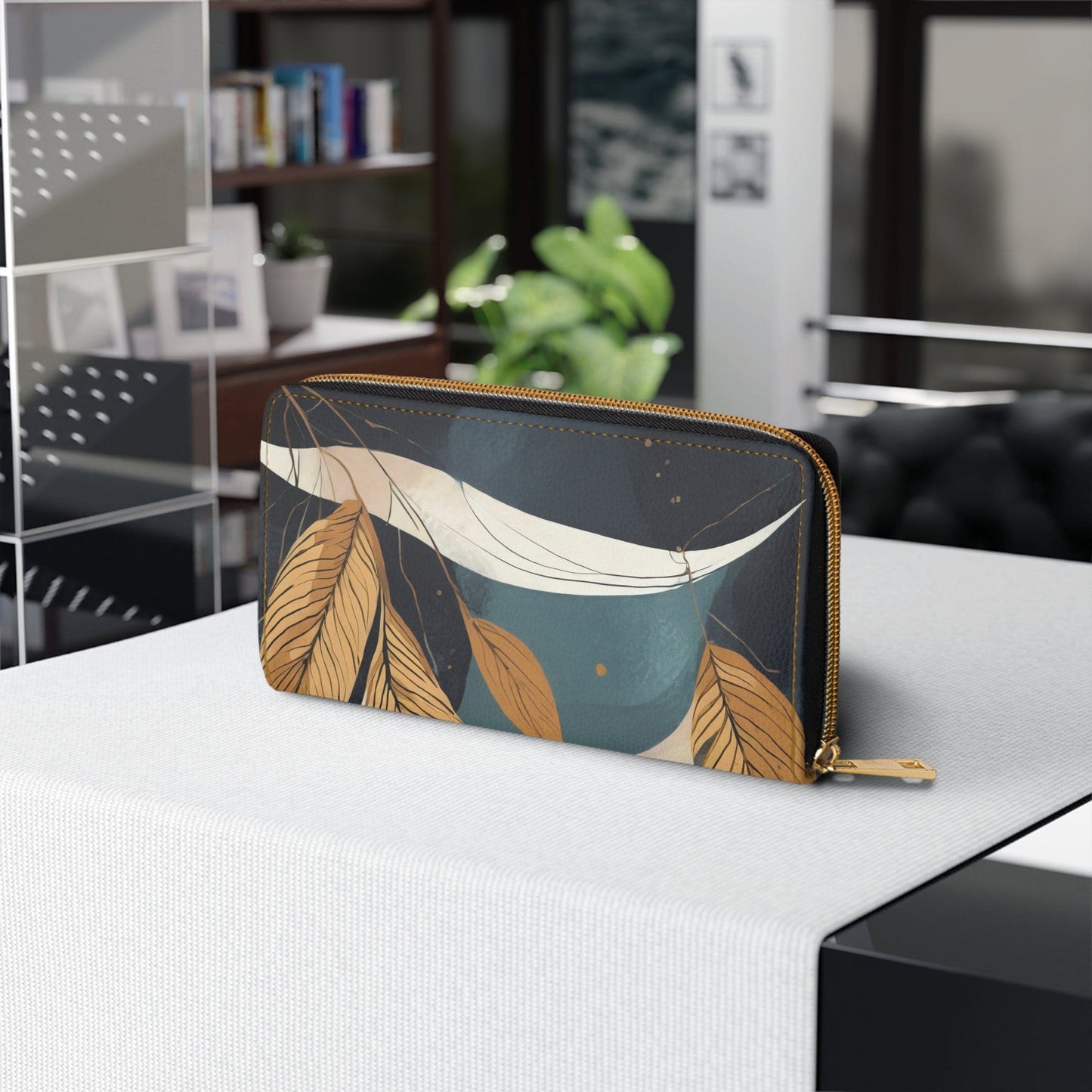 Zipper Wallet Boho Style Print