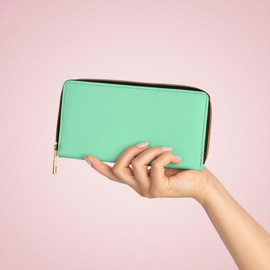 Zipper Wallet Seafoam Green