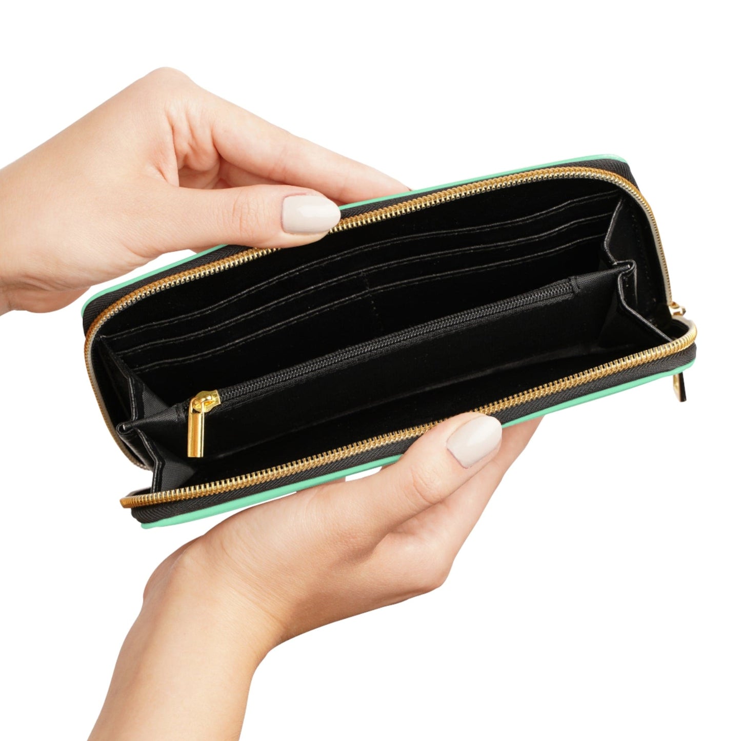 Zipper Wallet Seafoam Green